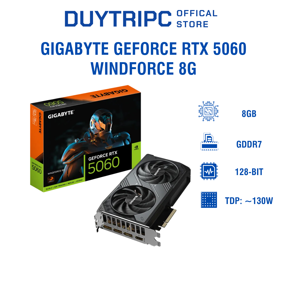 GIGABYTE GEFORCE RTX 5060 WINDFORCE 8G